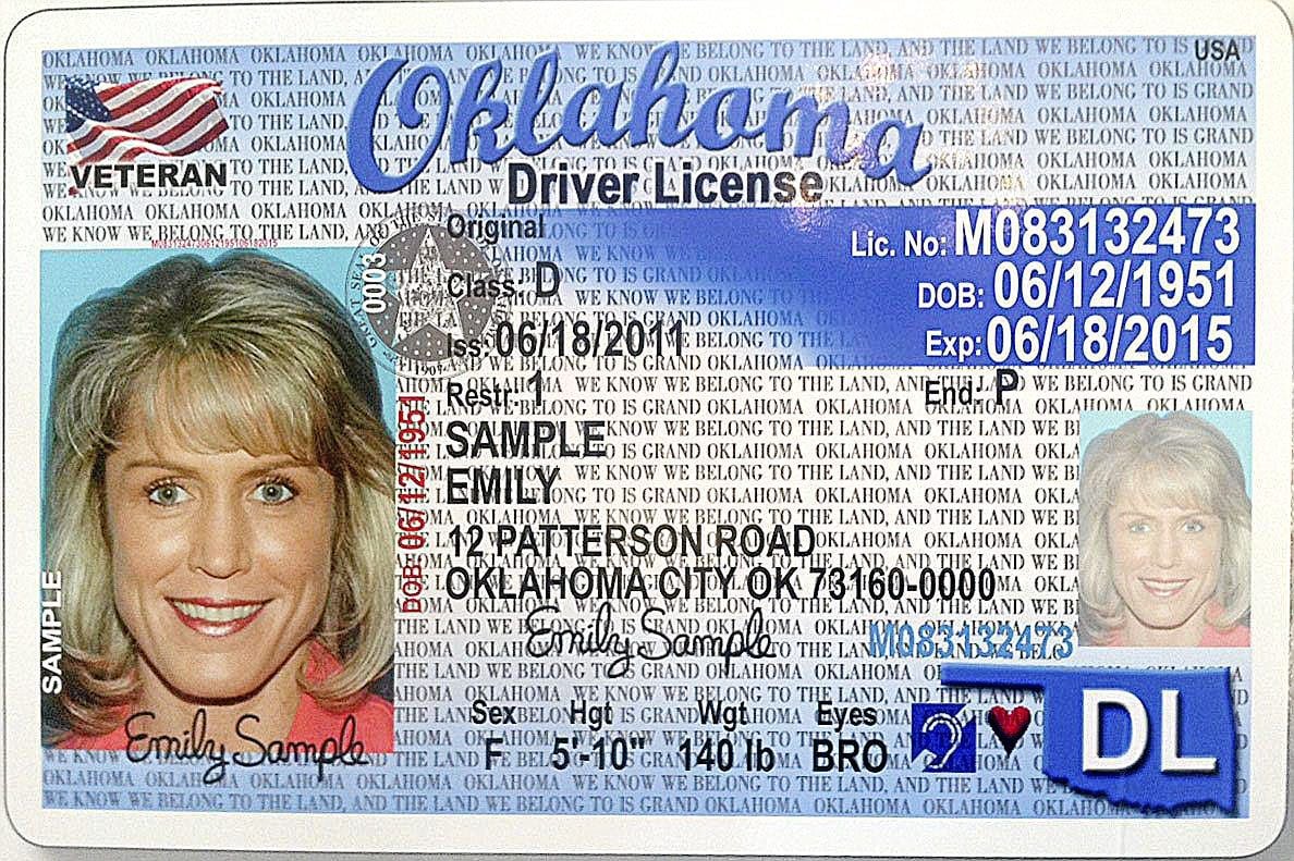 free oklahoma drivers license template photoshop