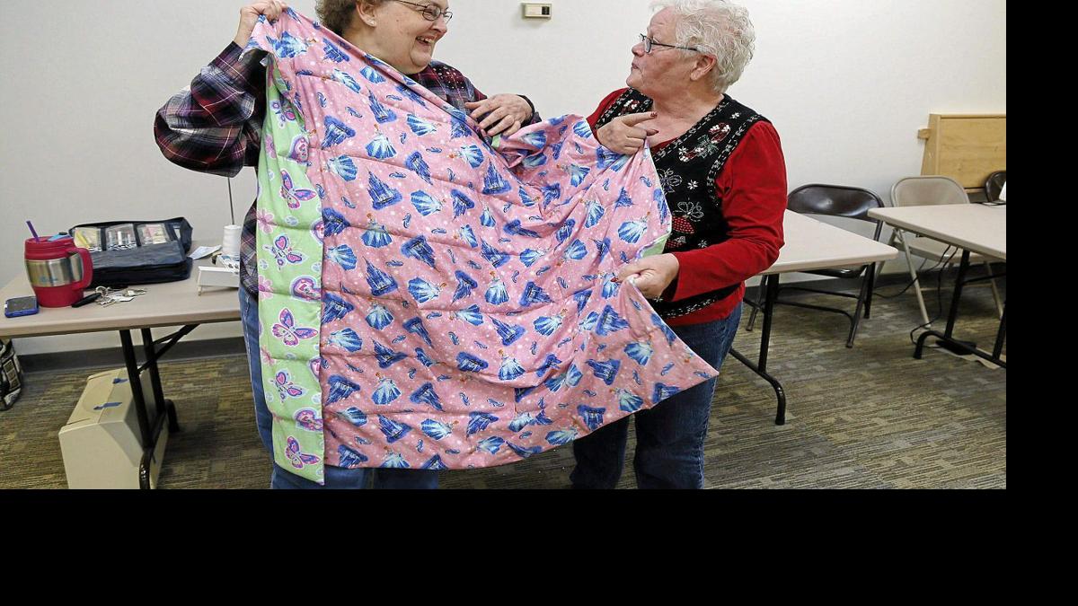 Krazy Stitchers group makes weighted blankets for kids with autism