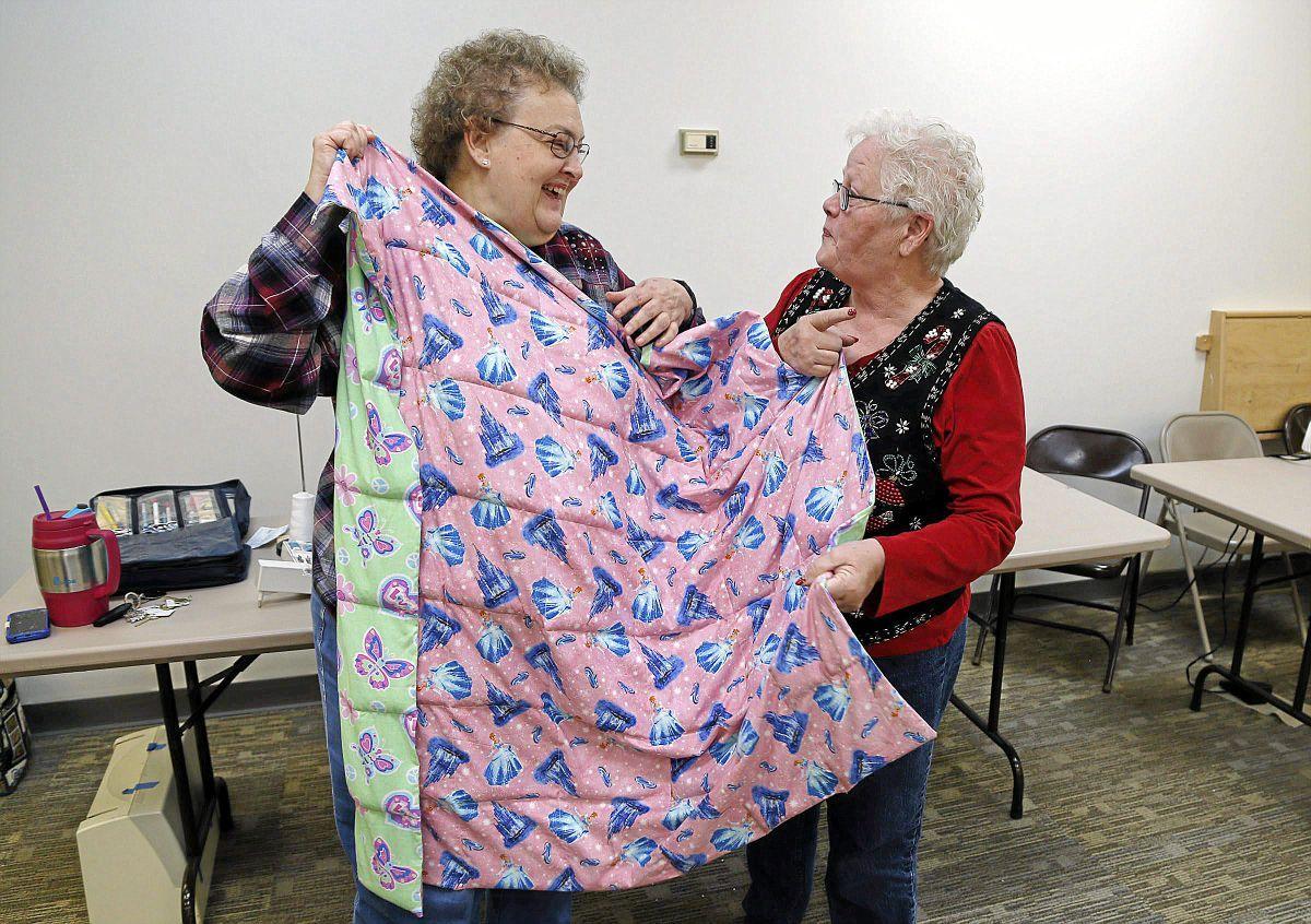 Krazy Stitchers group makes weighted blankets for kids with autism