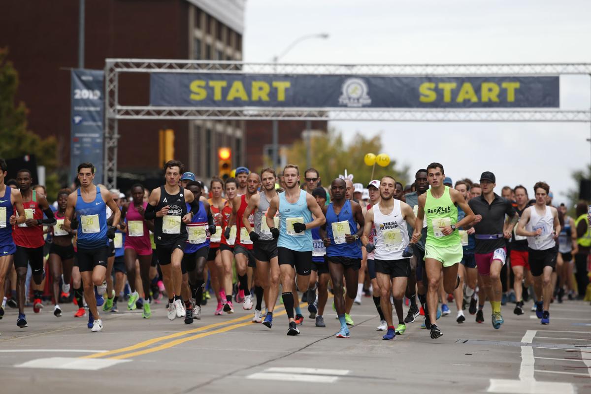 Tulsa Run 2019 Despite windy, cold conditions, participants receive