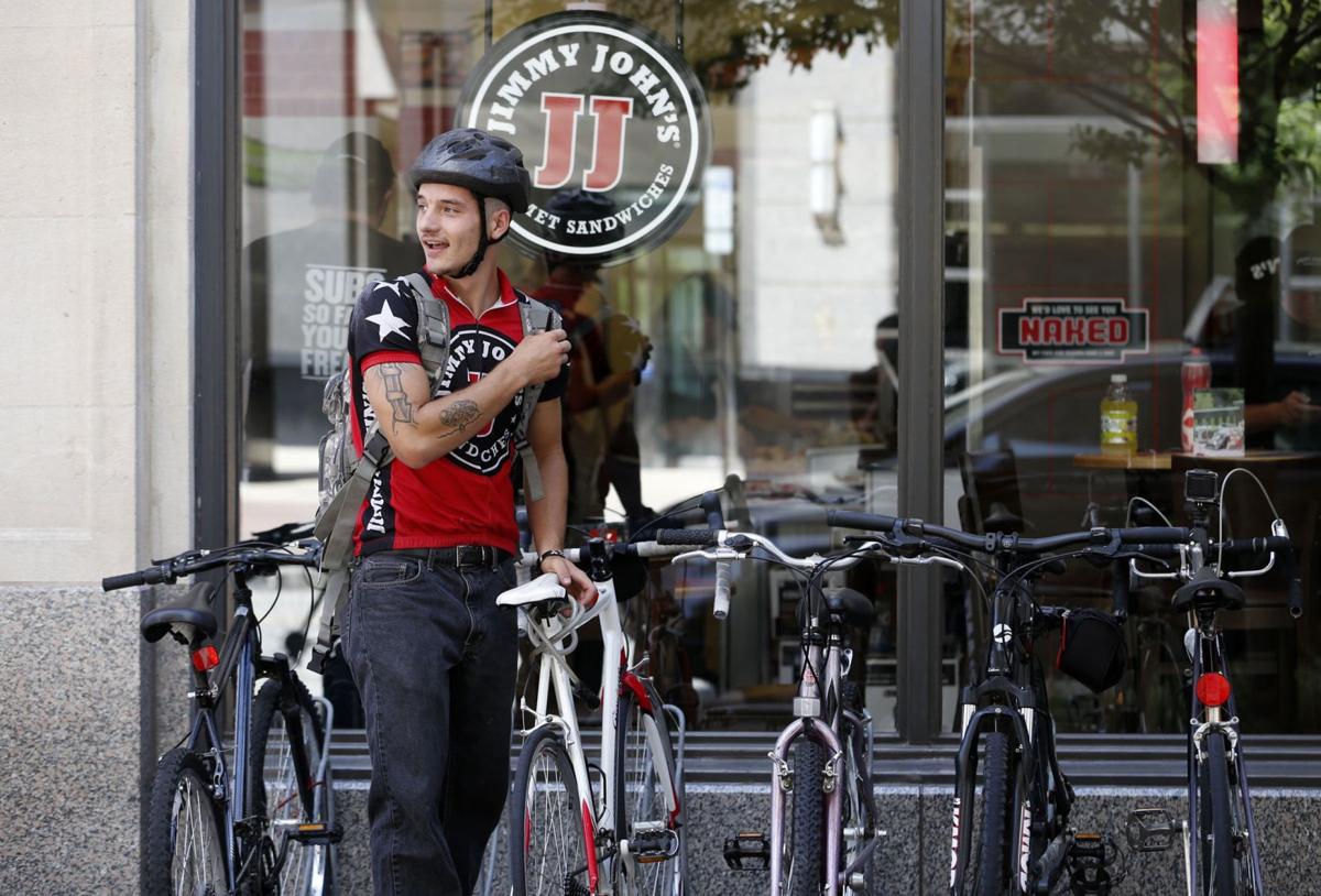 'Freaky Fast' Jimmy John's bike drivers meet challenge of pedaling