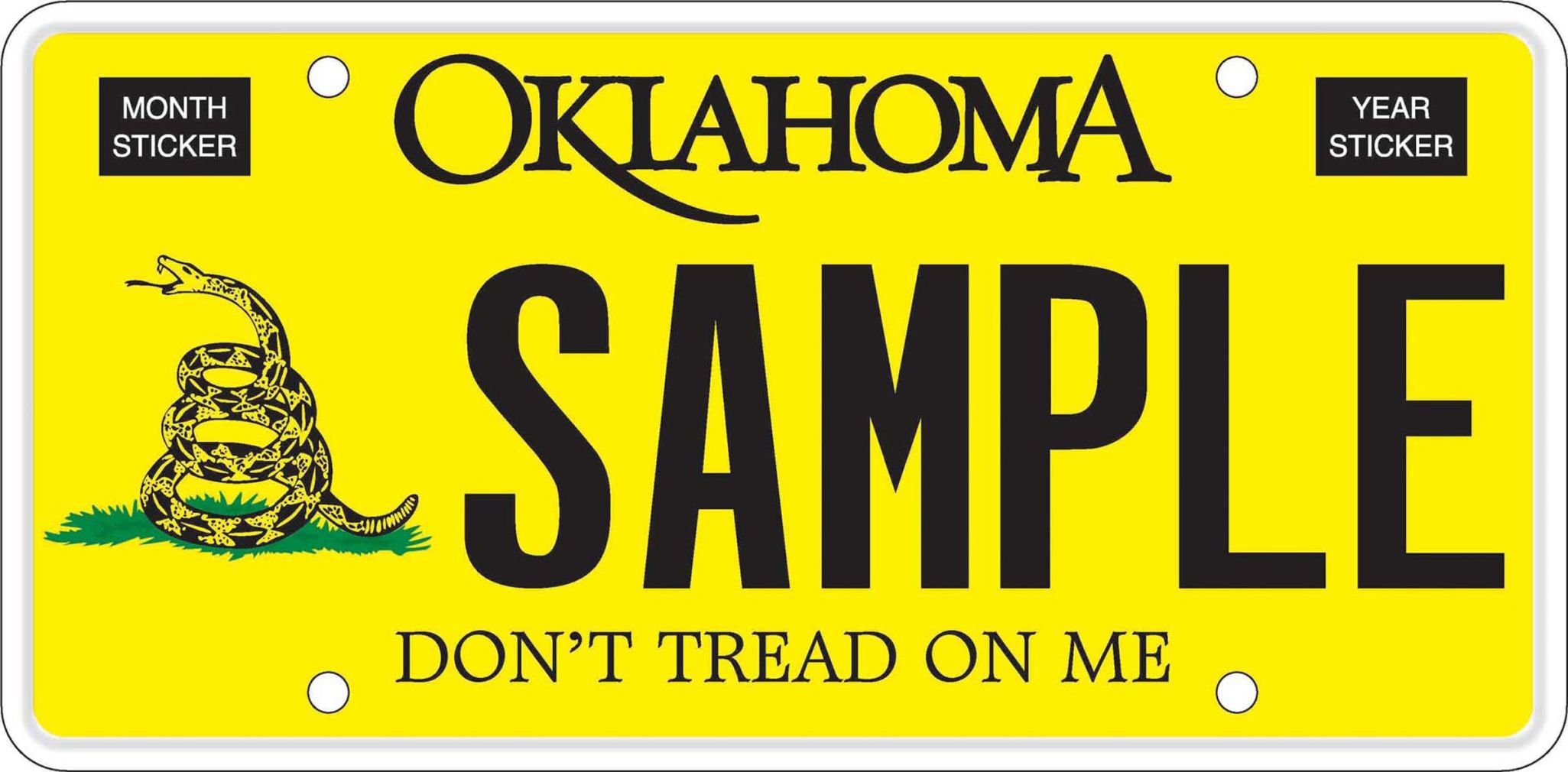oklahoma personalized motorcycle license plates