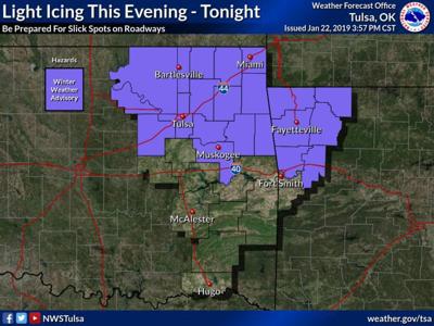 Winter Weather Advisory In Effect For Tulsa Until 10 P M Areas