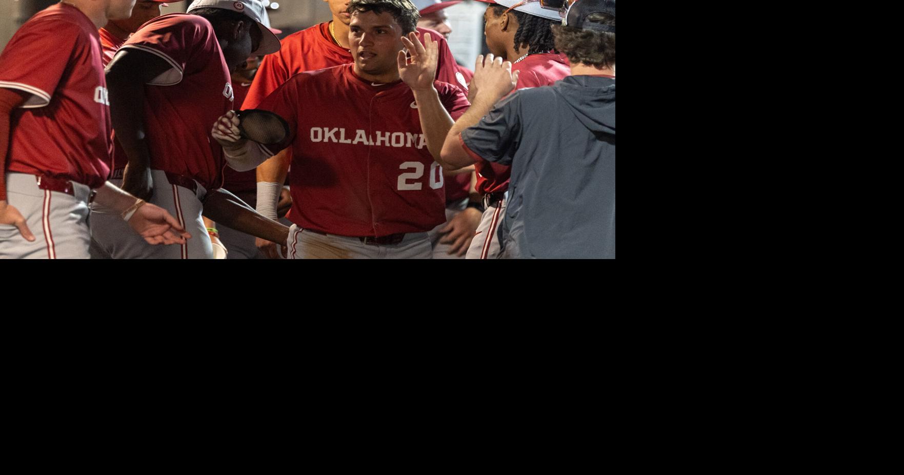 OU baseball jumps on Kansas early to take Game 1 of Lawrence Super Regional