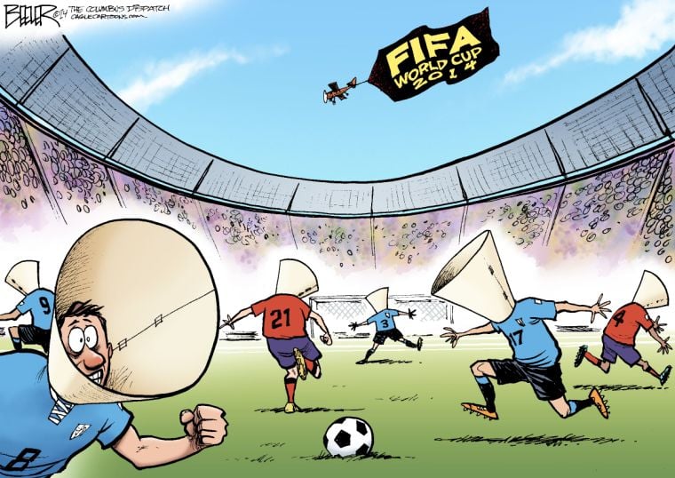 soccer political cartoons