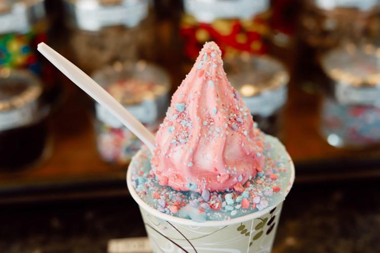 Puopolo's Italian Ice cotton candy strati