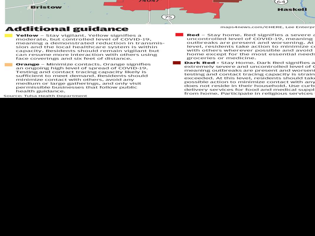 Zip Code Map Tulsa Tulsa County Zip Codes At 'Extreme Severe Risk' Of Covid-19 Spread Double  From Last Week | Local News | Tulsaworld.com