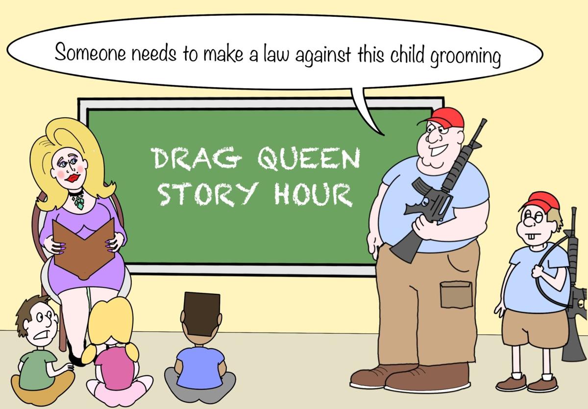 Cartoon: Drag Queen Story Hour