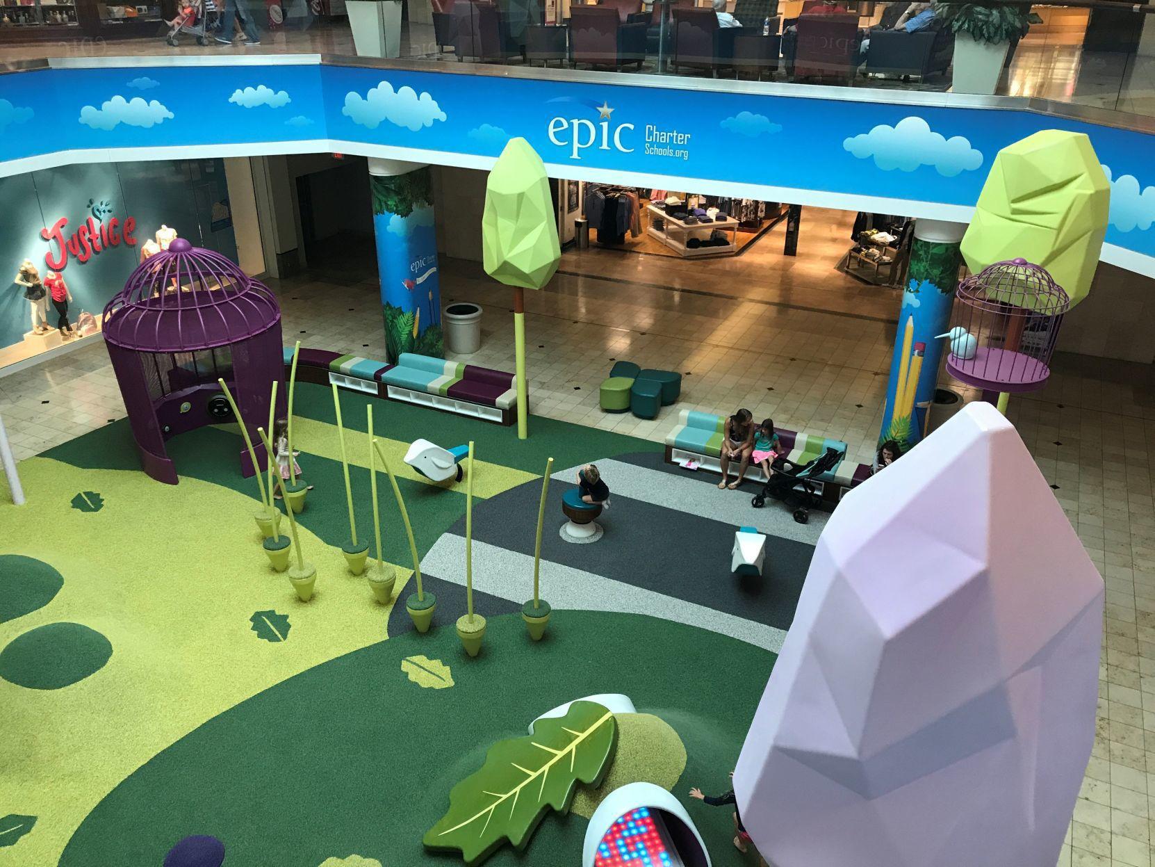 Epic Charter Schools promoting itself with multimillion-dollar advertising campaign, plus $9,000 per month shopping mall playground sponsorships