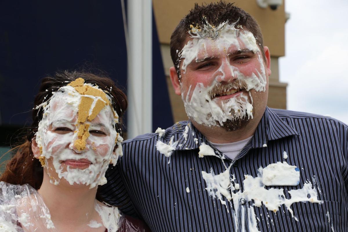 Photo gallery Arvest Bank associates take a pie in the face for a