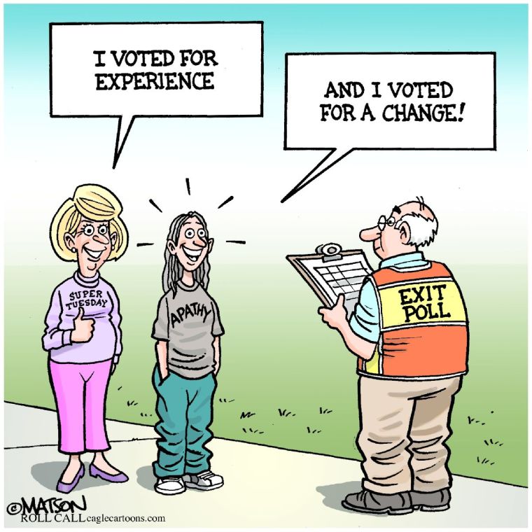 Election day cartoon image