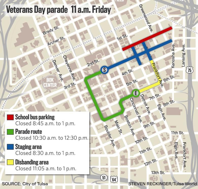 Veterans Day Downtown Tulsa Parade Tops List Of Area Celebrations Local News Tulsaworldcom