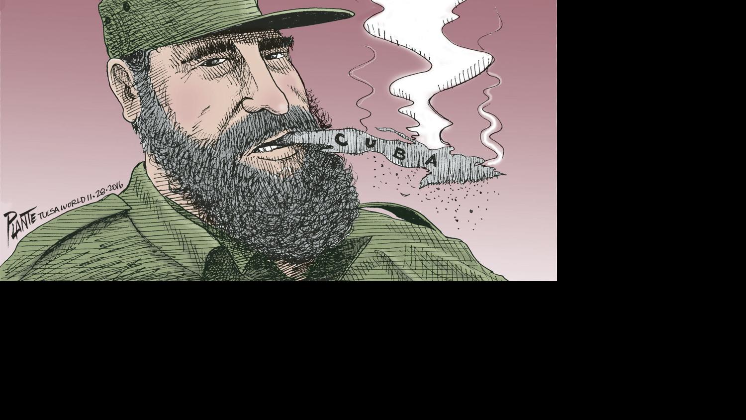 Bruce Plante Cartoon Fidel Castro Columnists Tulsaworld Com