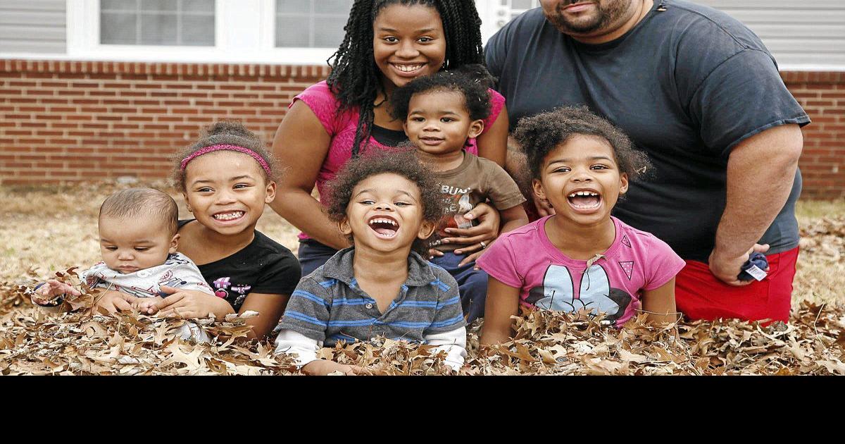 homeless black family