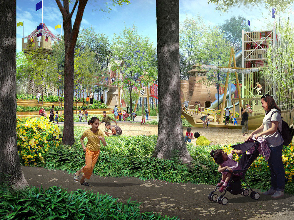 Towers, playground equipment making journey from Germany for A