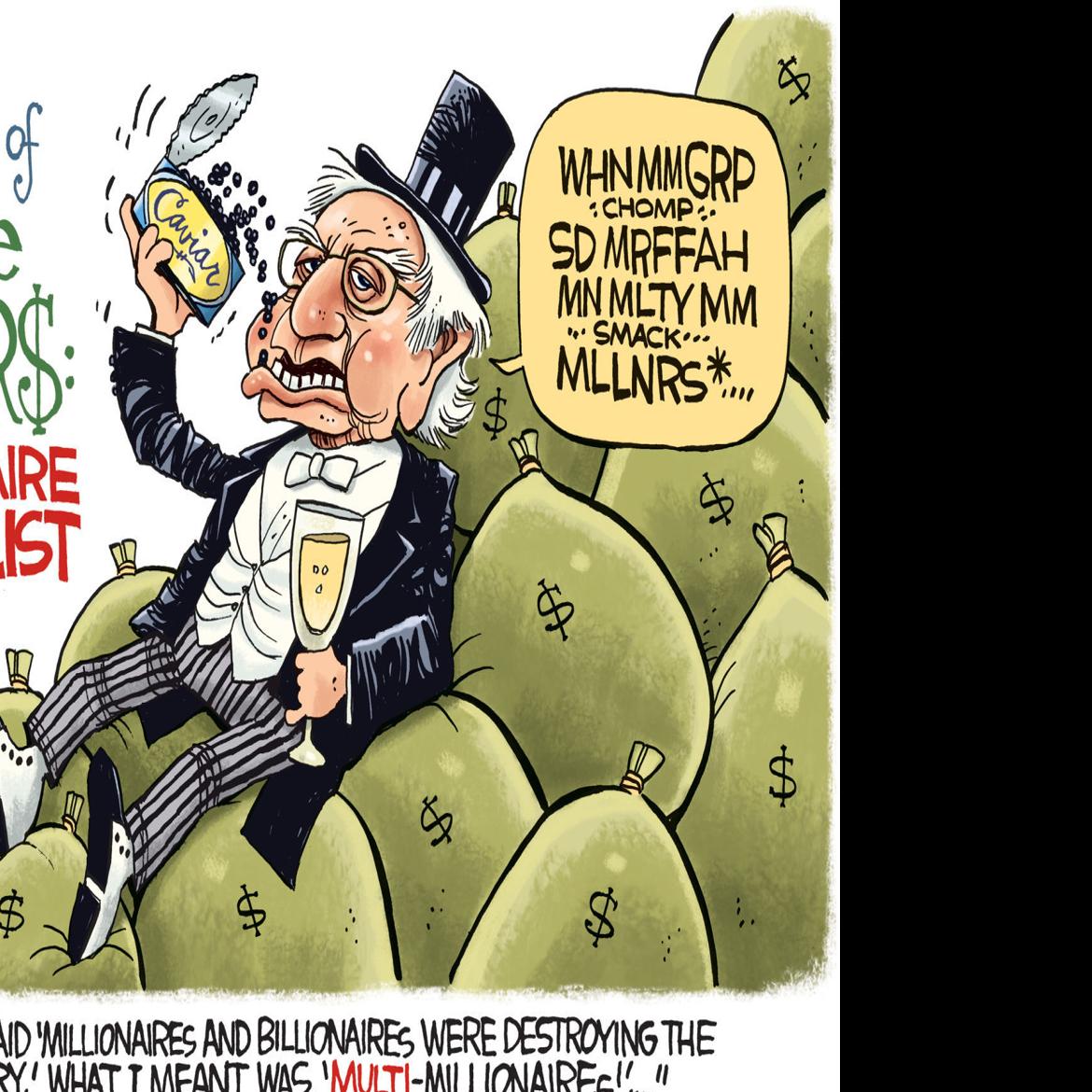 Rick Mckee Cartoon Bernie Sanders Socialism Millionaires Columnists Tulsaworld Com