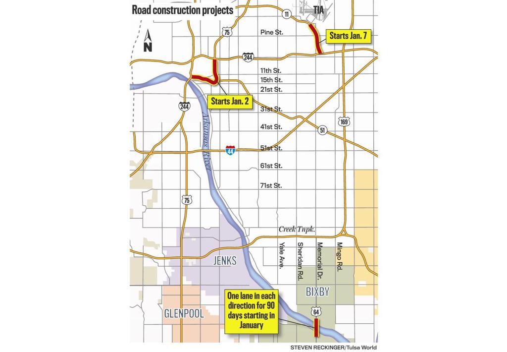 Bridge Work South Of The Airport Starts Monday As Part Of Yearlong Project Local News Tulsaworld Com