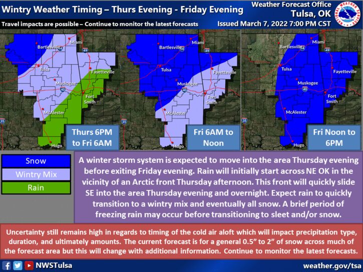 More snow possible Thursday night into Friday forecasters say