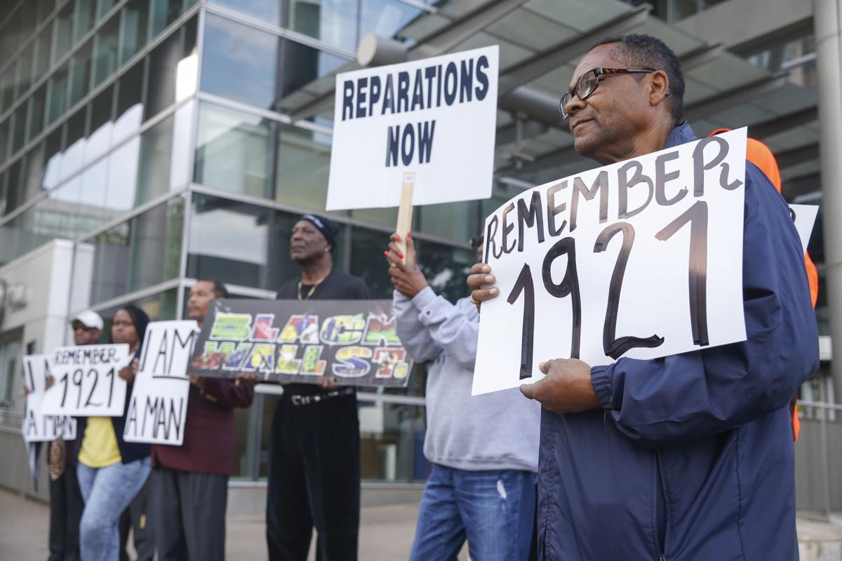 'It is a crime scene' Demonstrators call for reparations, repentance