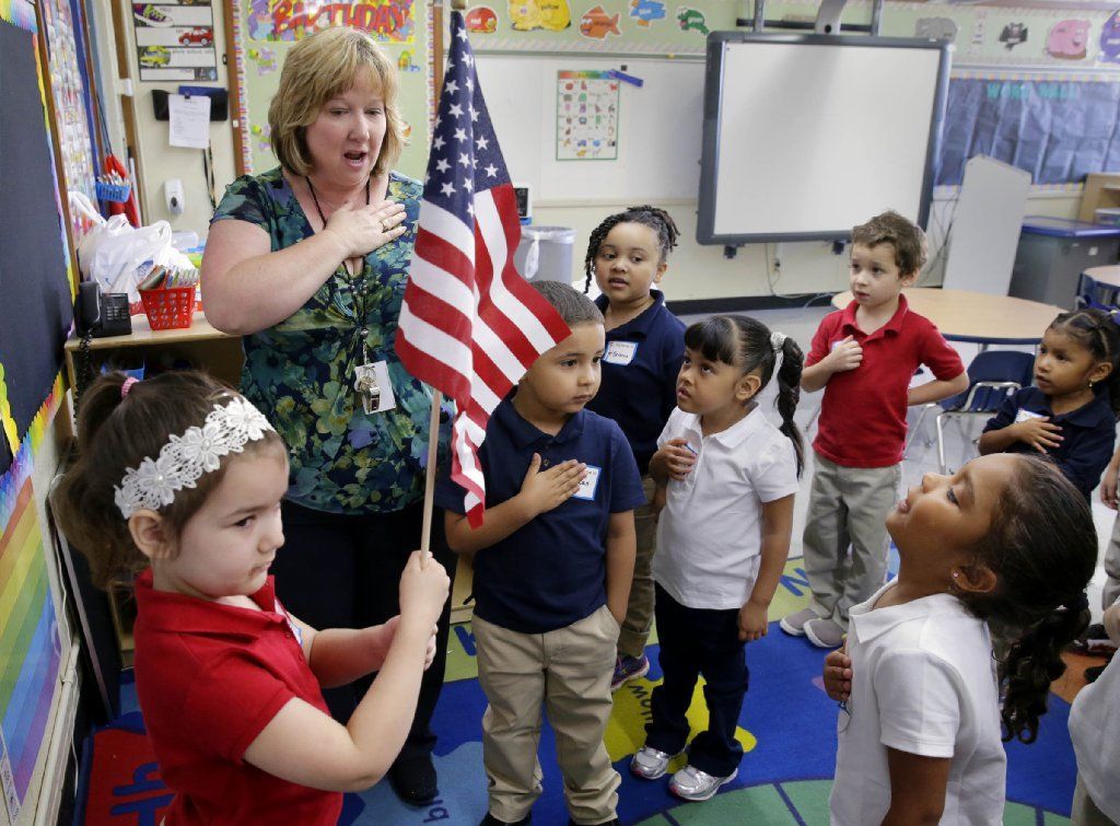 Kindergarten teacher Lorraine Foster Aug 2015