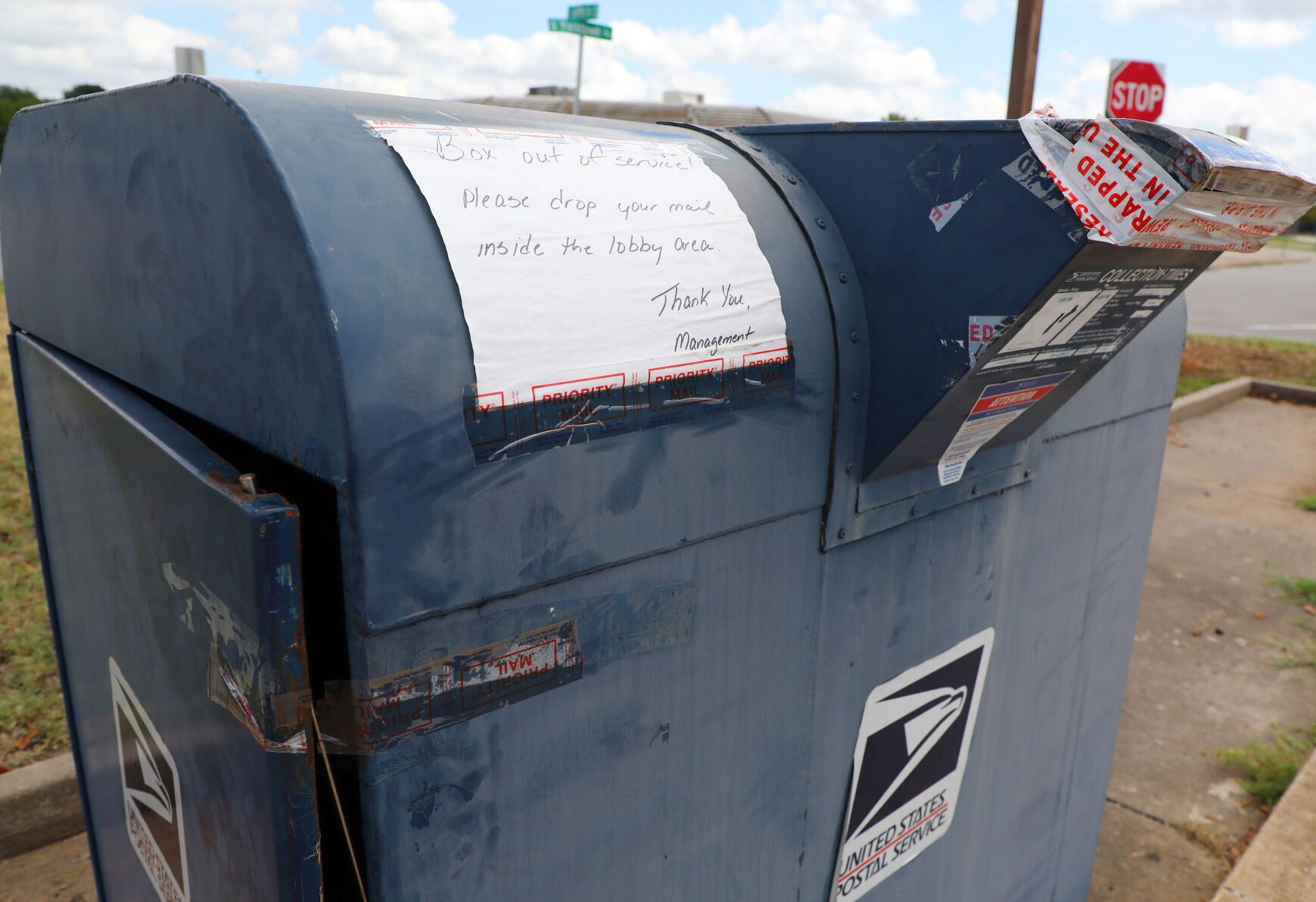 South Tulsa post office drive through mail boxes closed after