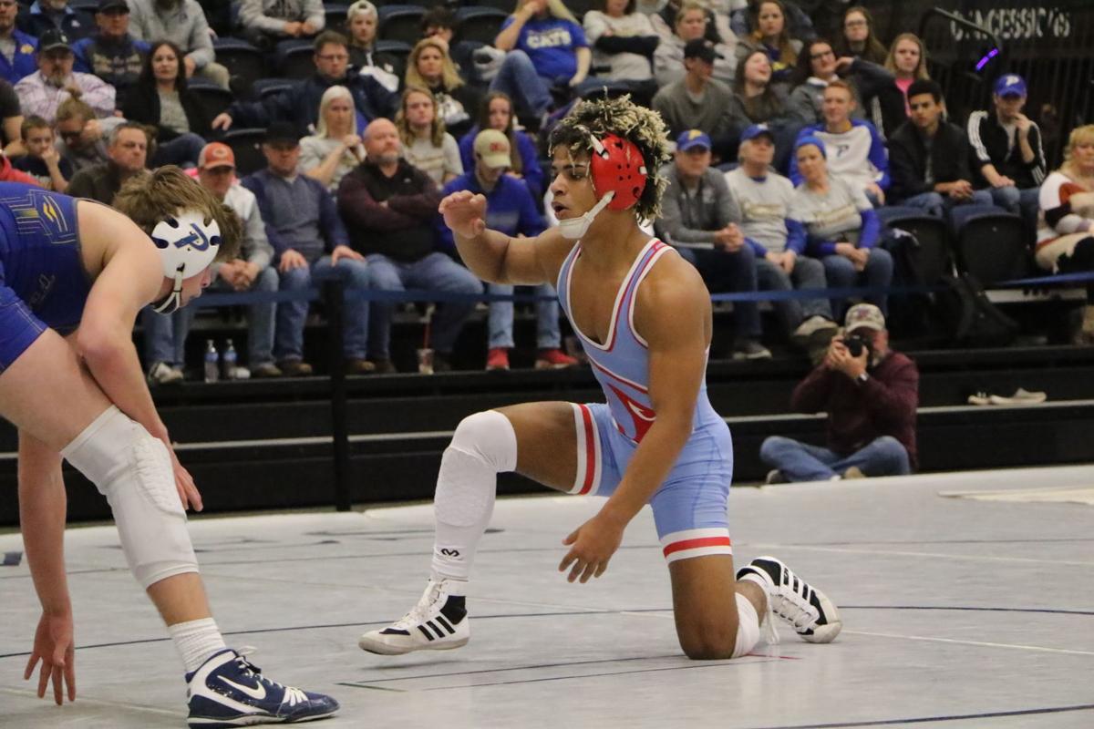 Collinsville S Caleb Tanner Tries To Keep Opponents Off Balance On The Mat News Tulsaworld Com