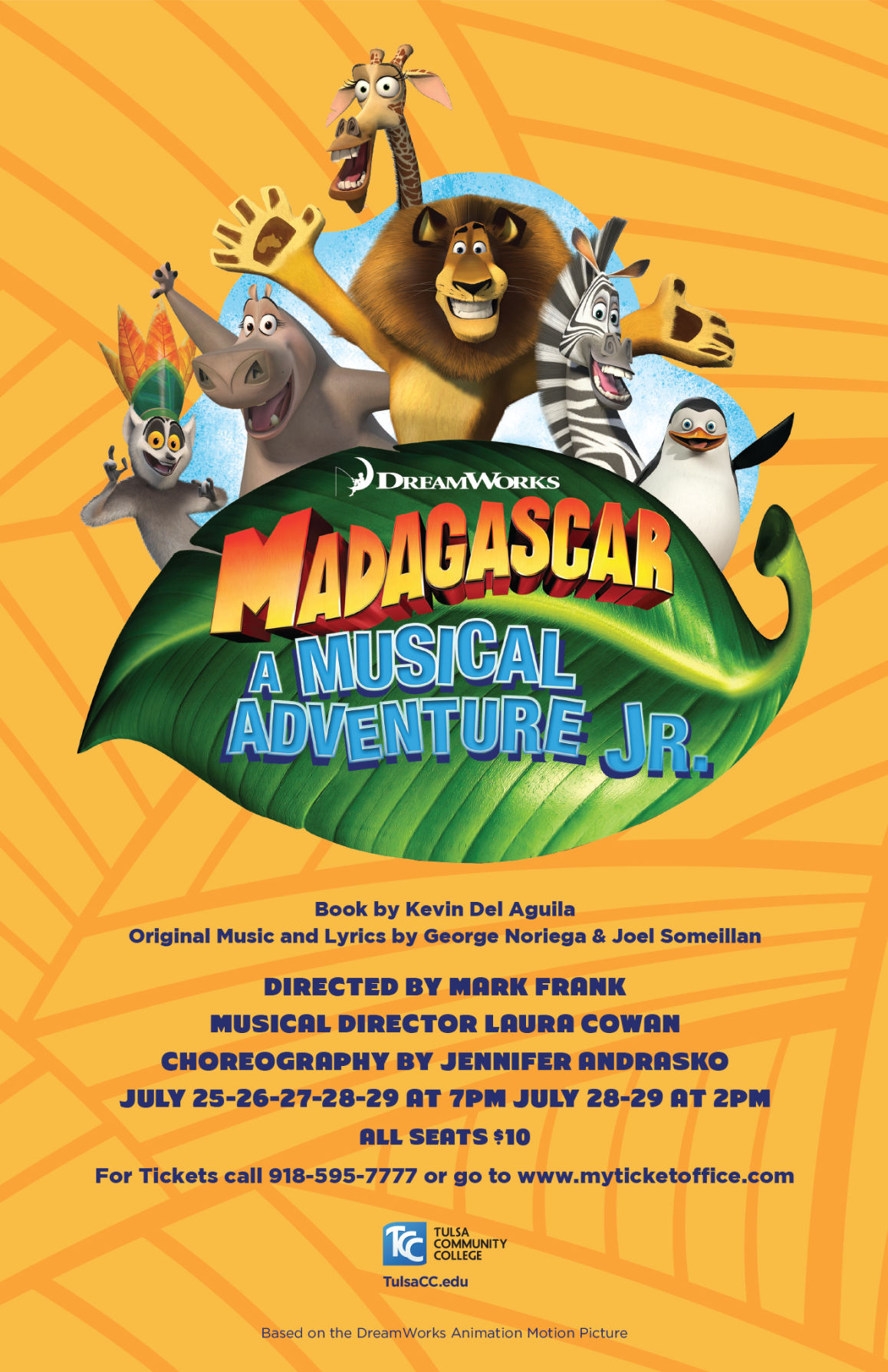 Dreamworks Madagascar, A Musical Adventure, Jr. | Tulsa World Calendar ...