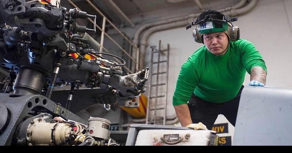 Snapshot Skiatook native stationed aboard aircraft carrier USS Nimitz