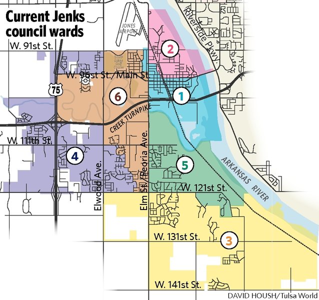 Jenks City Limits Map Jenks Prepares To Change Its Ward Boundaries | Archive | Tulsaworld.com