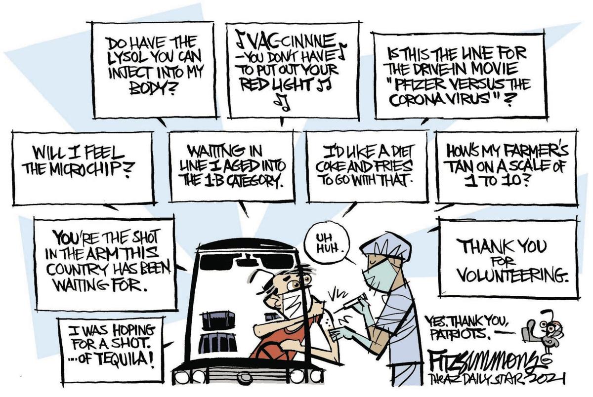Cartoon Vaccine Lines Columnists Tulsaworld Com