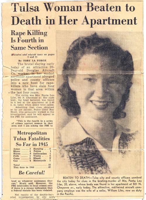 OK - OK - Killer necrophile vexed '40s Tulsa | Websleuths