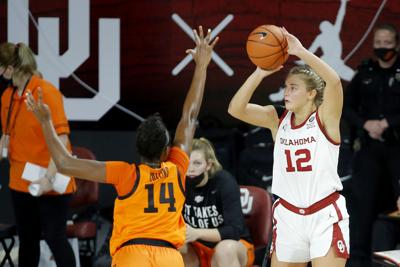 Gabby Gregory shooting against Oklahoma State