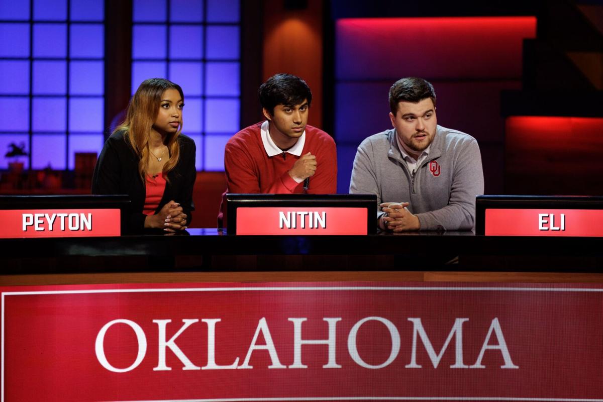 University of Oklahoma team competing in NBC's Capital One College Bowl