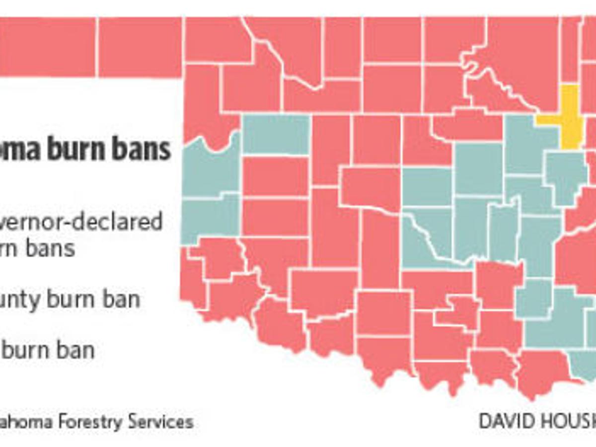 Tulsa Among 22 Counties Removed From State Burn Ban County Ban Remains In Place Politics Tulsaworld Com Oklahoma Burn Ban Map 2022