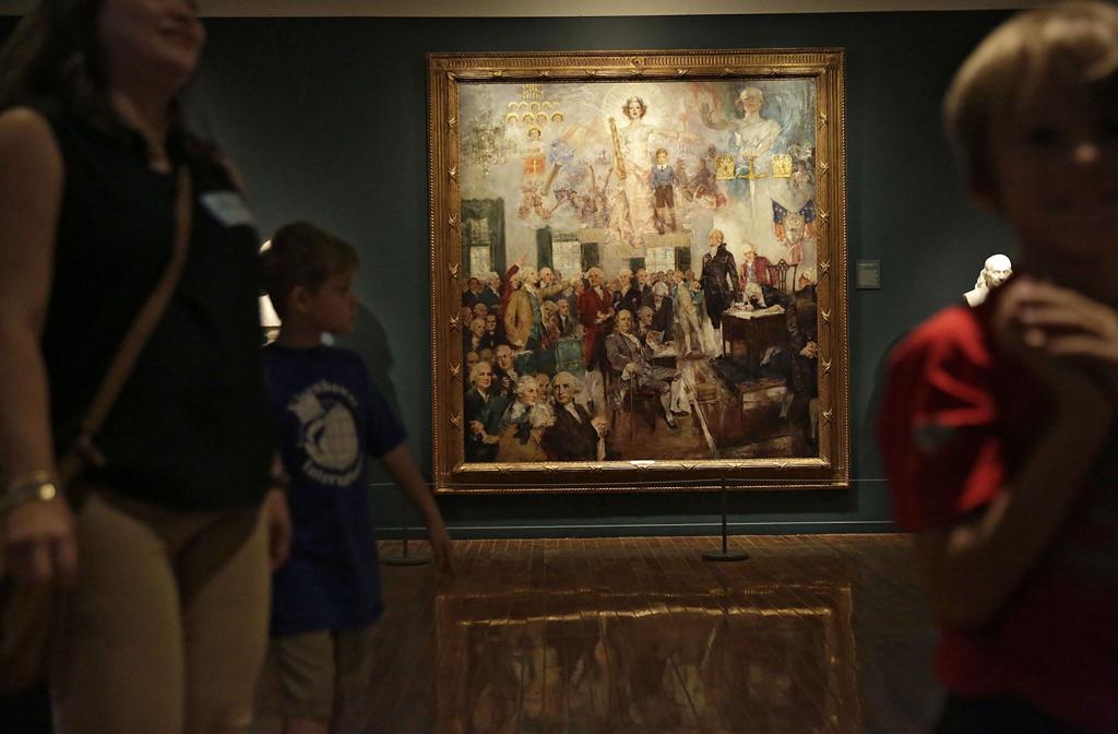Rarely Seen Painting Of Constitution S Signing Goes On Display At
