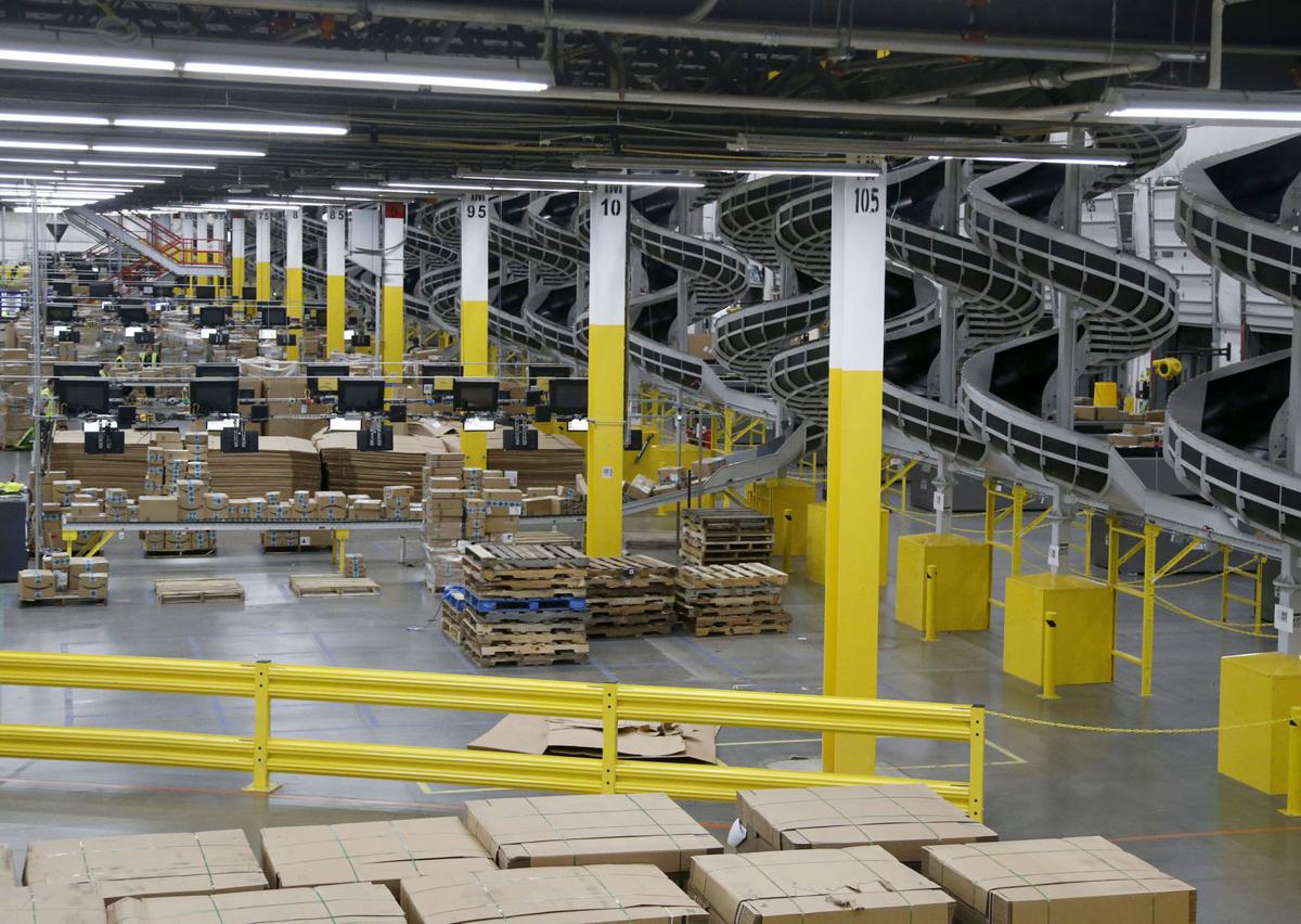 Inside a Amazon fulfillment center like the one being built in Tulsa