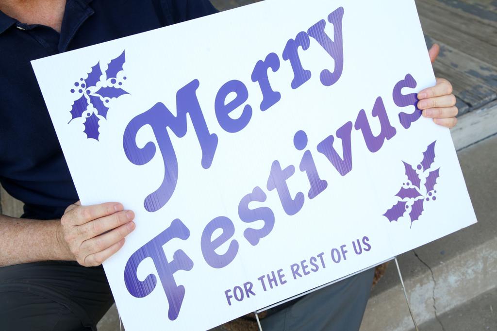 Tulsa S Largest Festivus Pole Resides In A Neighborhood South Of Downtown Tulsa World Magazine Tulsaworld Com