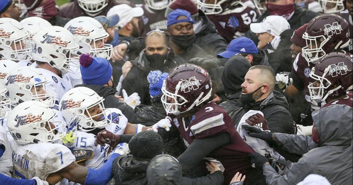 Throwback Tulsa Brawl erupts after TUMississippi State bowl game three years ago today