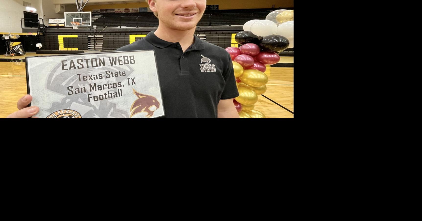Sand Springs QB Easton Webb signs with Texas State