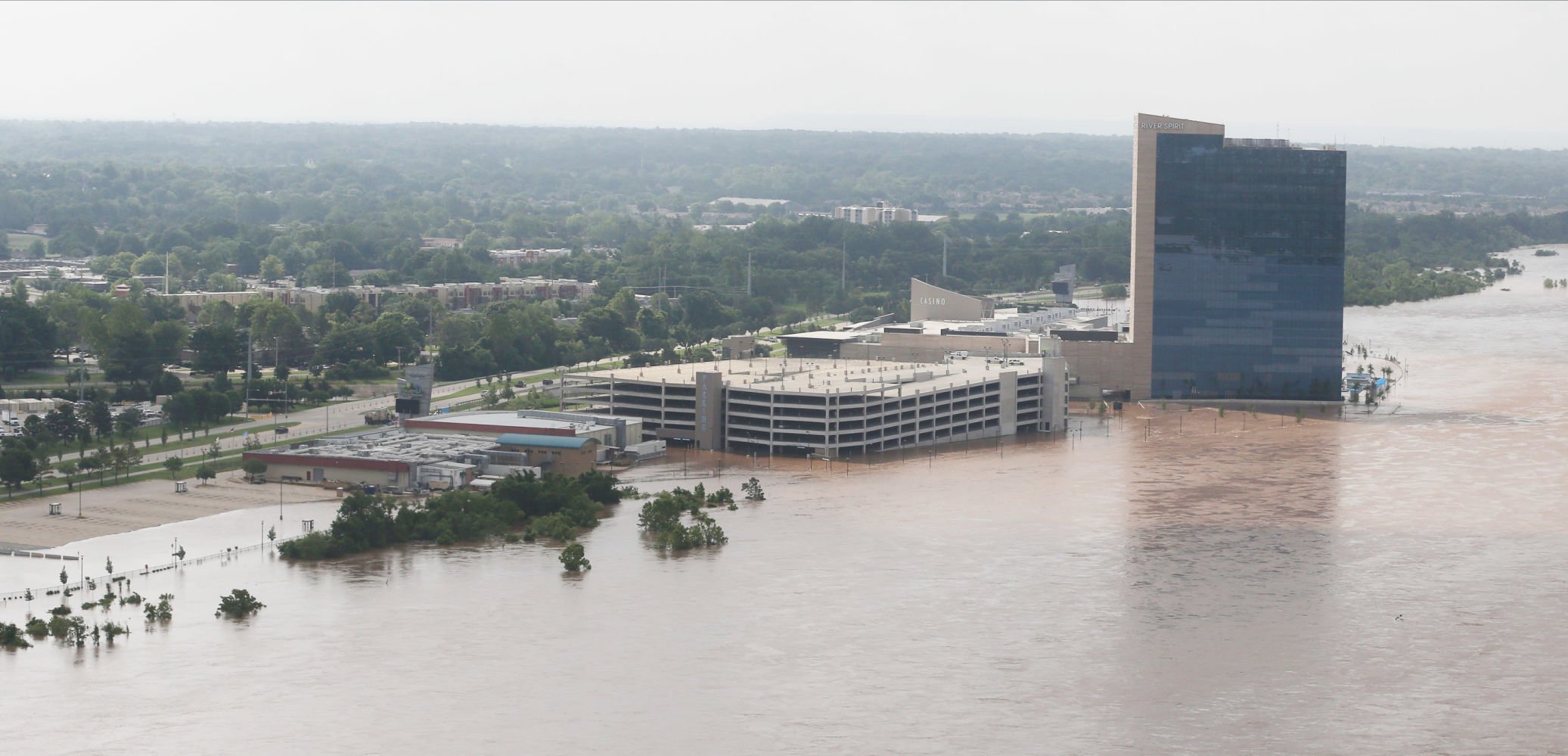 river spirit casino tulsa flooding