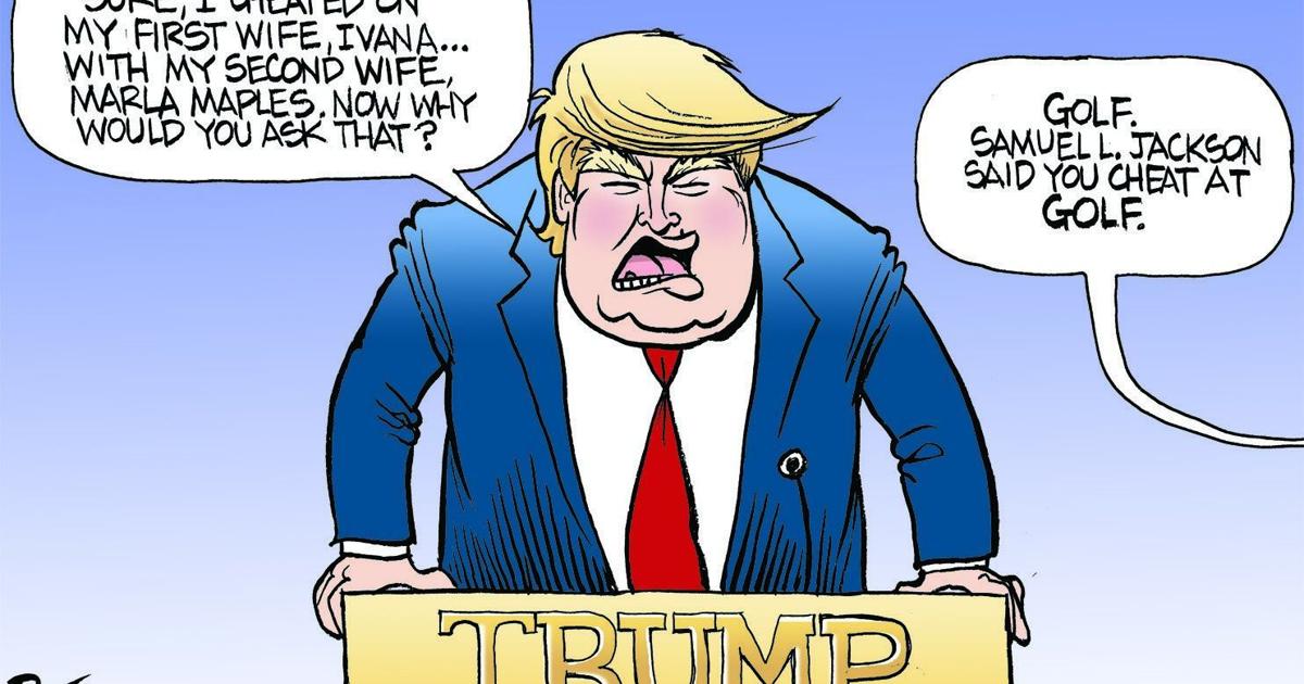 Bruce Plante Cartoon: Does Trump Cheat?
