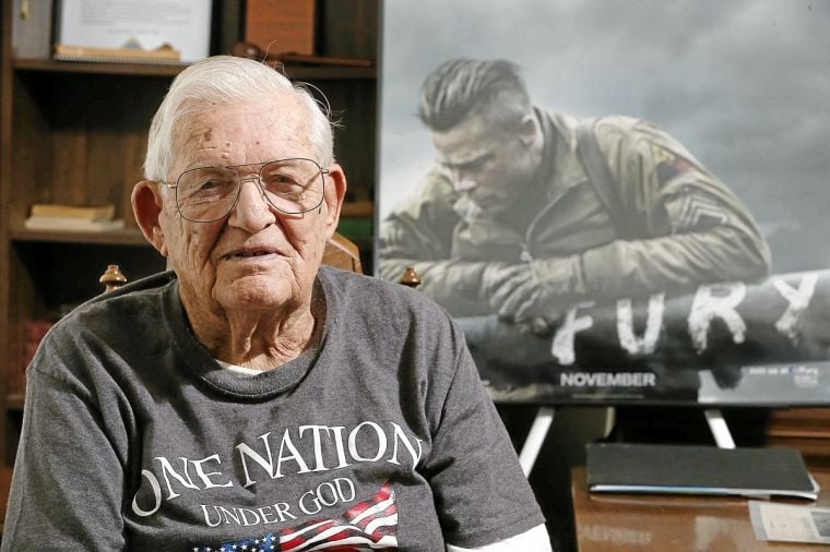 Tulsan WWII hero advises Brad Pitt, movie team making 'Fury' | Movie