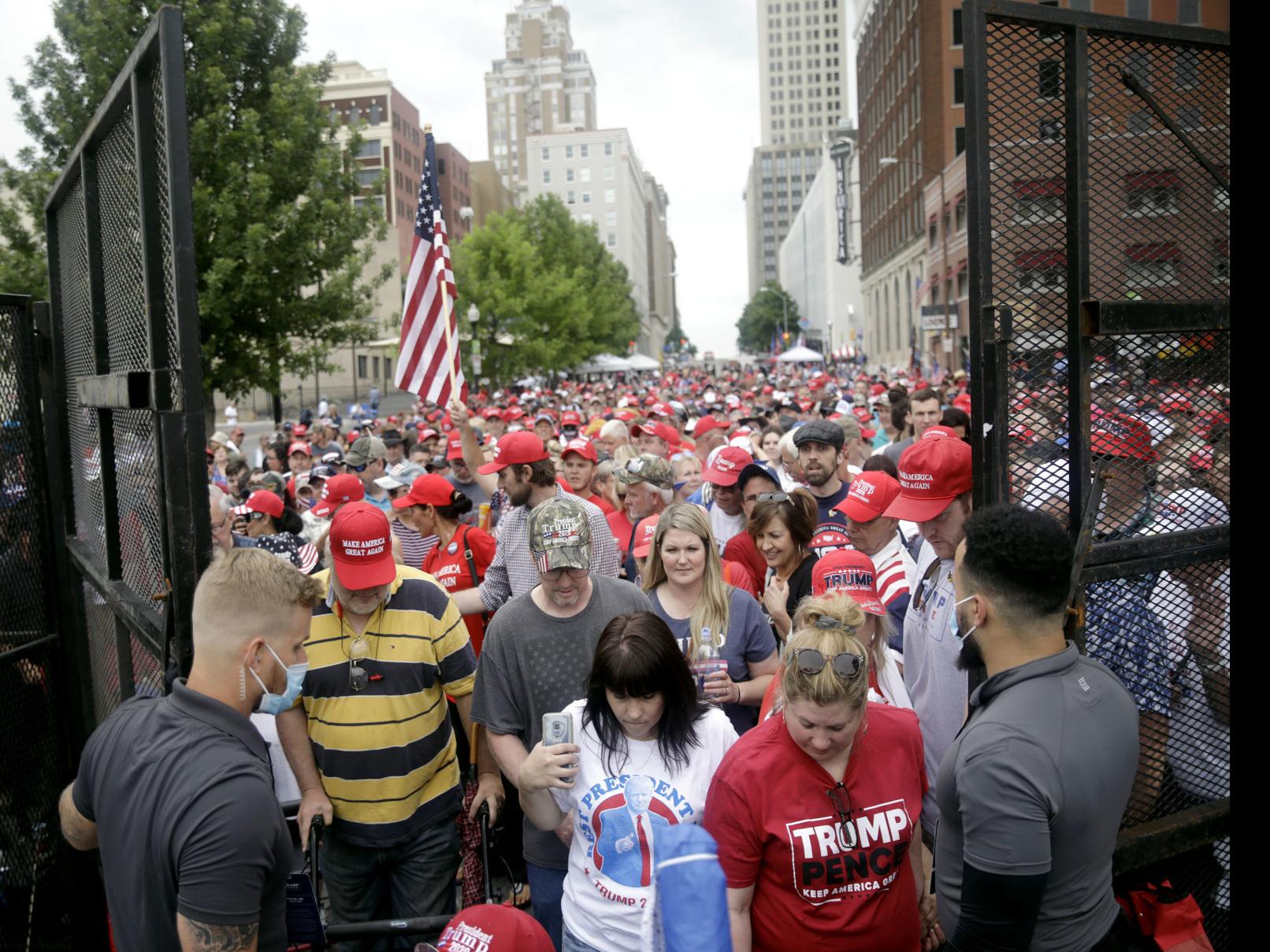 We Are The Silent Majority Trump Rally Goers Descend On Tulsa From All Over Local News Tulsaworld Com