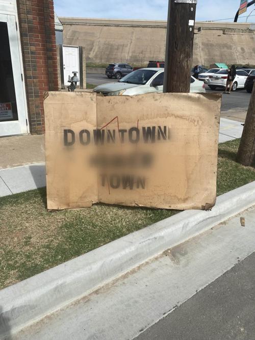 Racist Greenwood sign