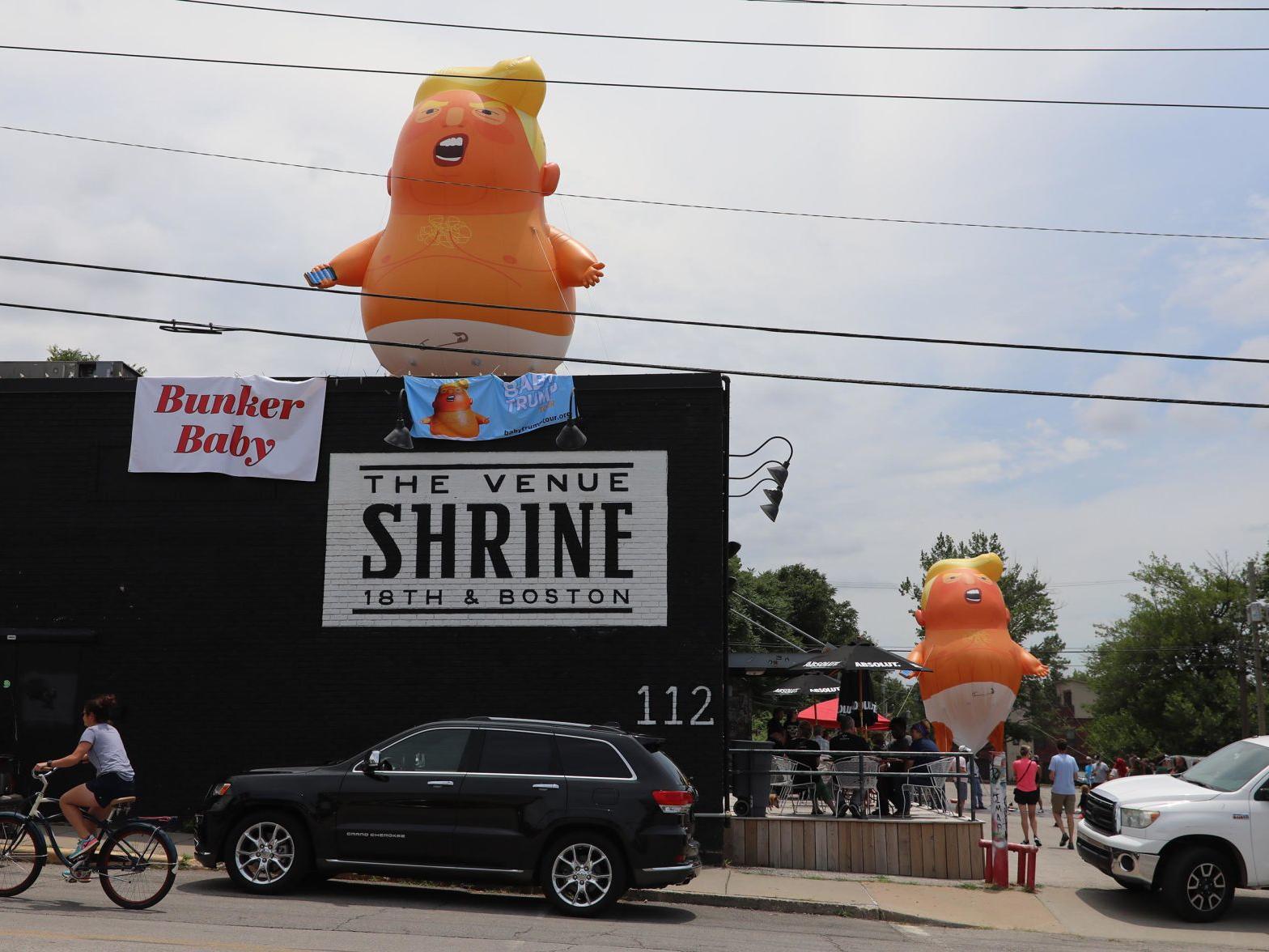 Baby Trump Balloon Near Downtown Calls Out Partisanship Raises Money For Historic Vernon Ame Church Local News Tulsaworld Com Baby Trump Balloon Near Downtown Calls Out Partisanship Raises Money For Historic Vernon Ame Church Local News Tulsaworld Com
