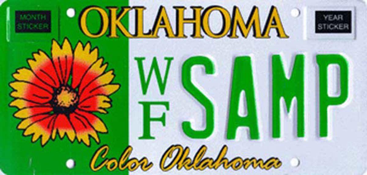 Photo Gallery Specialty plates available in Oklahoma Gallery