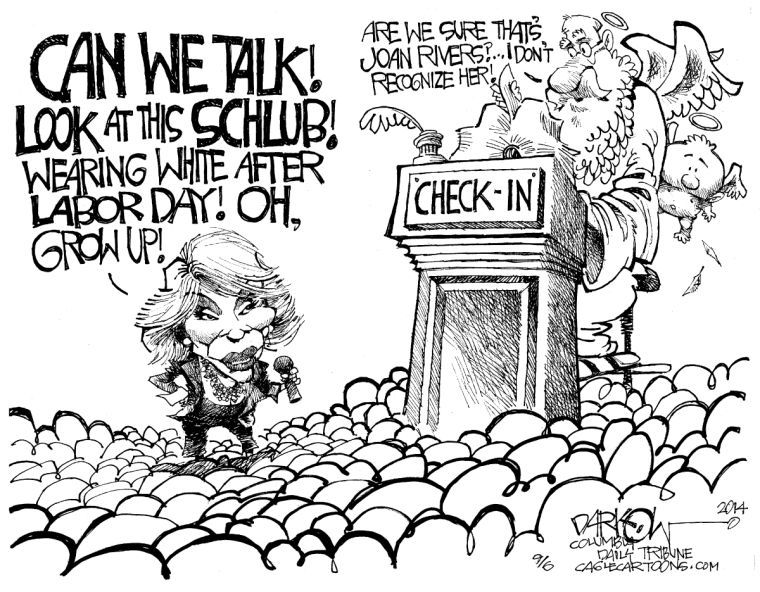 Can we talk? Cartoonists remember Joan Rivers Wayne's World