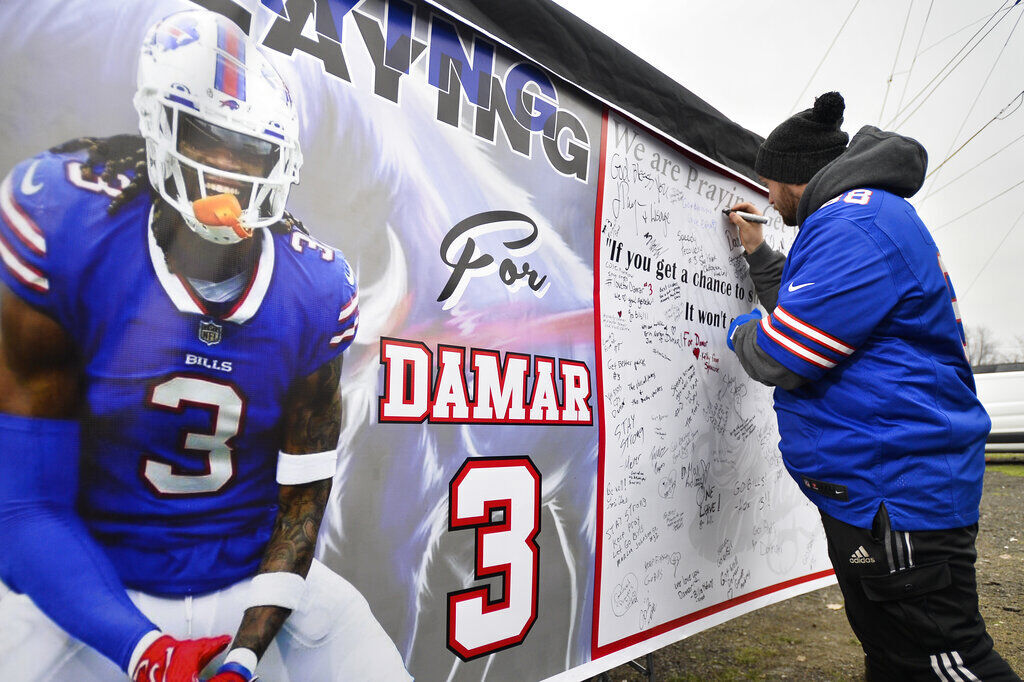 Surging sales of Damar Hamlin's football jersey going to his toy