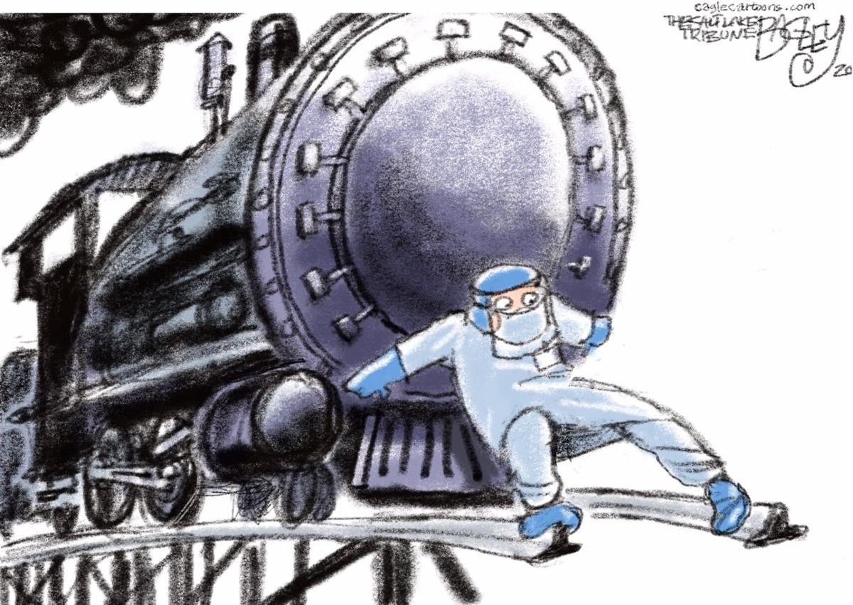 Syndicated Cartoon: COVID Train | Columnists | tulsaworld.com