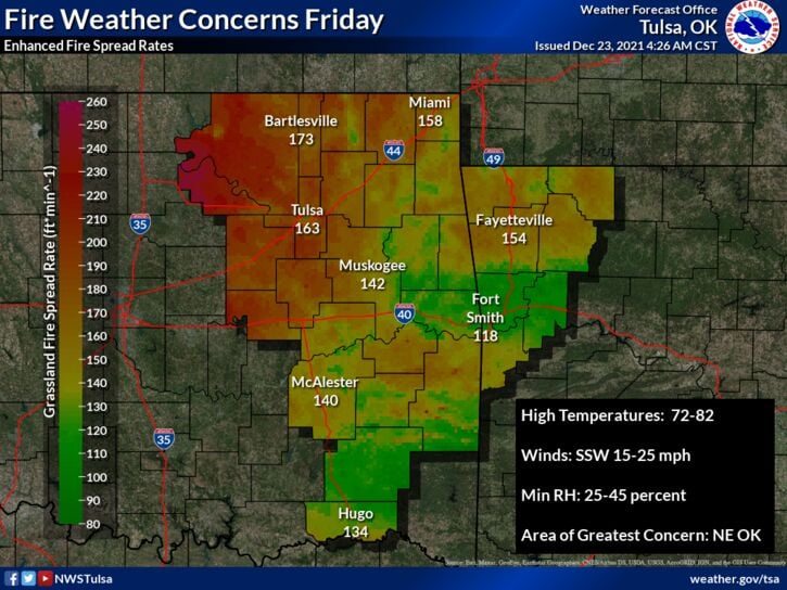 Weather For Tulsa Christmas Day 2022 Near-Record Temps, Christmas Eve Wildfire Potential A Concern, Forecasters  Say | Local News | Tulsaworld.com